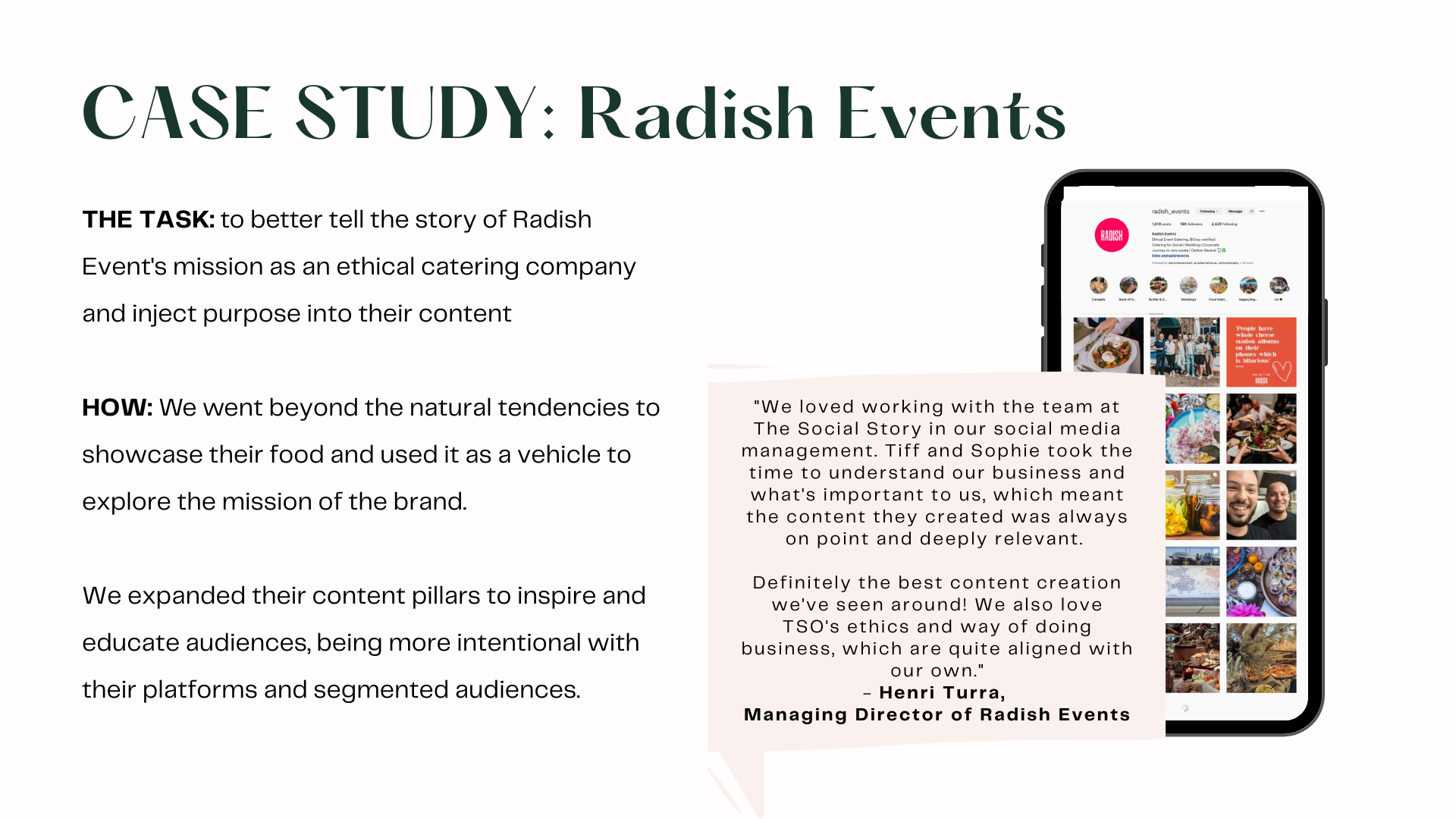 The Social Story Case Study - Radish Events