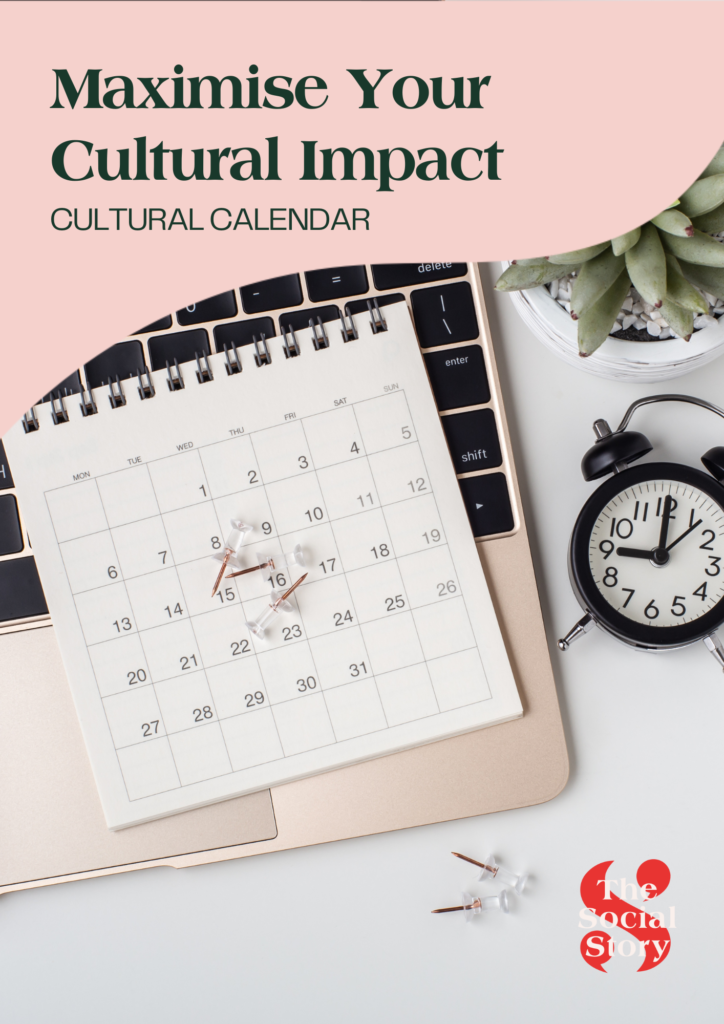 Maximise Your Cultural Impact - Cultural Calendar, with a picture of a calendar on a laptop and a clock.